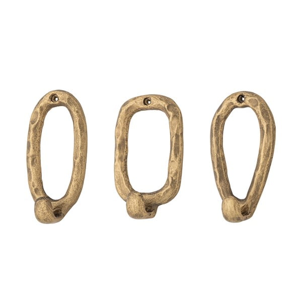 Aranyszínű fém akasztó szett 3 db-os Cias – Bloomingville-image-2