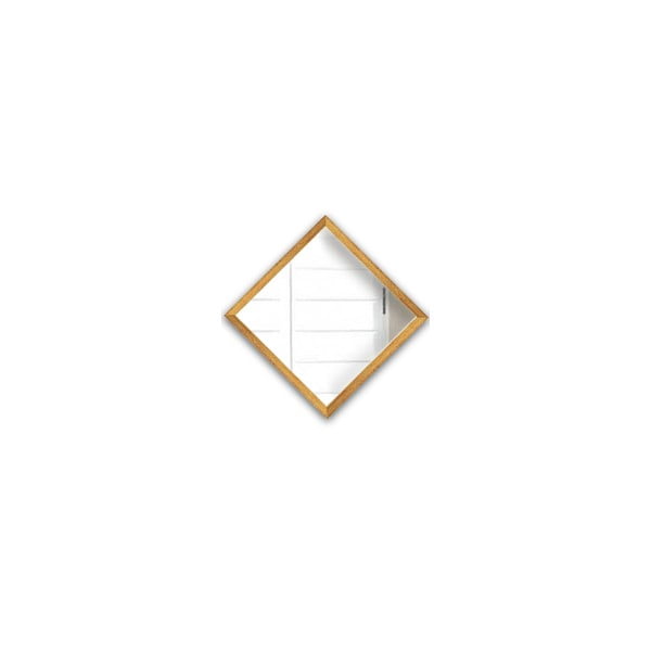 Luna 3 db-os fali tükör szett aranyszínű kerettel, 24 x 24 cm - Oyo Concept