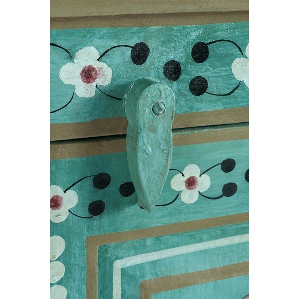 Zöld mangófa szekrény 87x152x38 cm Prem – Støraa-image-4