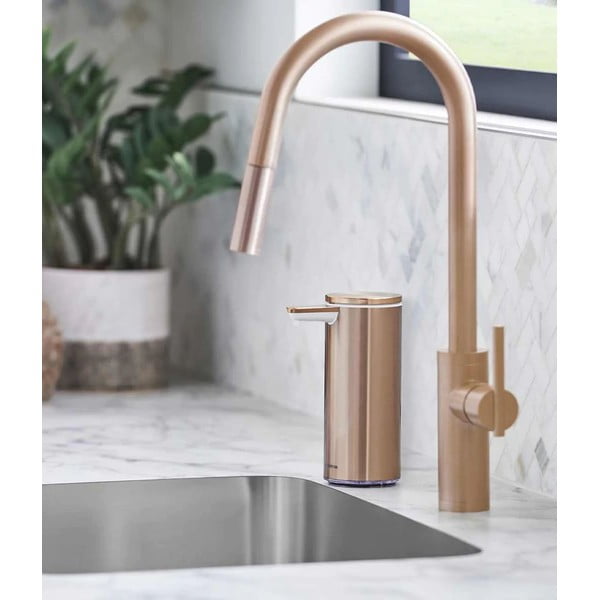 Rózsaszín rozsdamentes acél szappanadagoló 266 ml - simplehuman-image-1