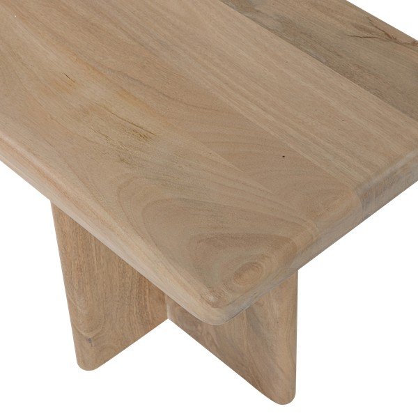 Világos natúr színű mangófa konzolasztal 40x80 cm Ato – WOOOD-image-4