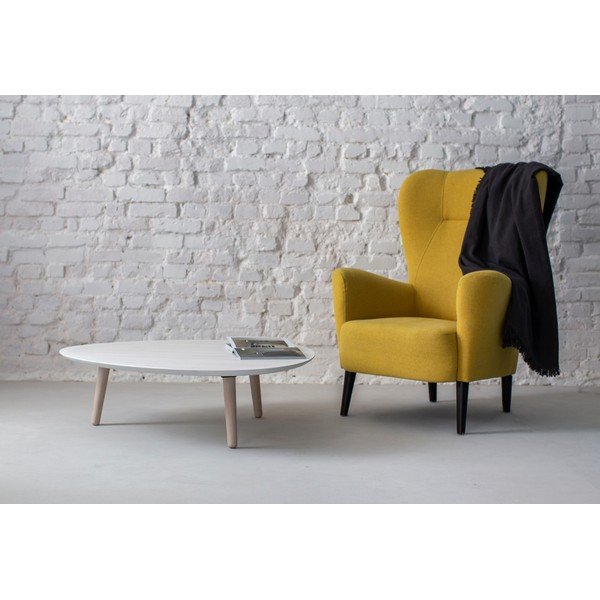 Contrast Pick fehér kőrisfa dohányzóasztal - Ragaba-image-3