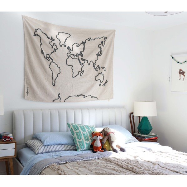 Fali térkép 160x120 cm Canvas Map – Lorena Canals-image-1