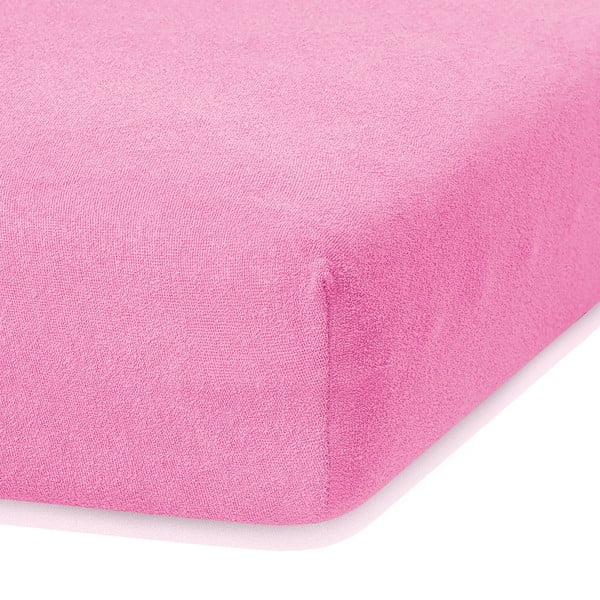 Ruby sötét rózsaszín gumis lepedő, 200 x 160-180 cm - AmeliaHome