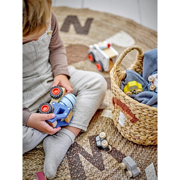 Natúr színű vízijácint játéktároló kosár szett 2 db-os ø 32x32 cm Agnes – Bloomingville Mini-image-4