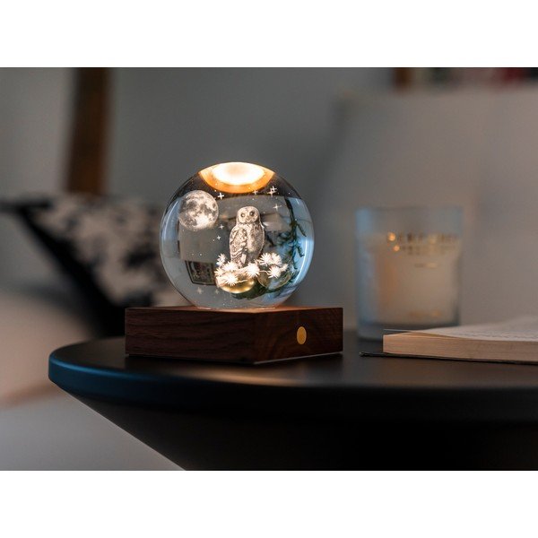 USB hordozható fénydekoráció ø 8 cm Amber – Gingko-image-1