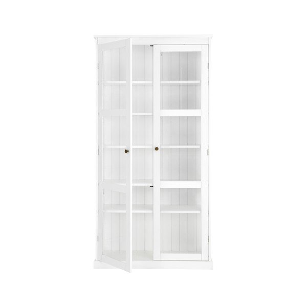 Fehér MDF tálalószekrény 98x193x34 cm Wilma – Ellos Home-image-4
