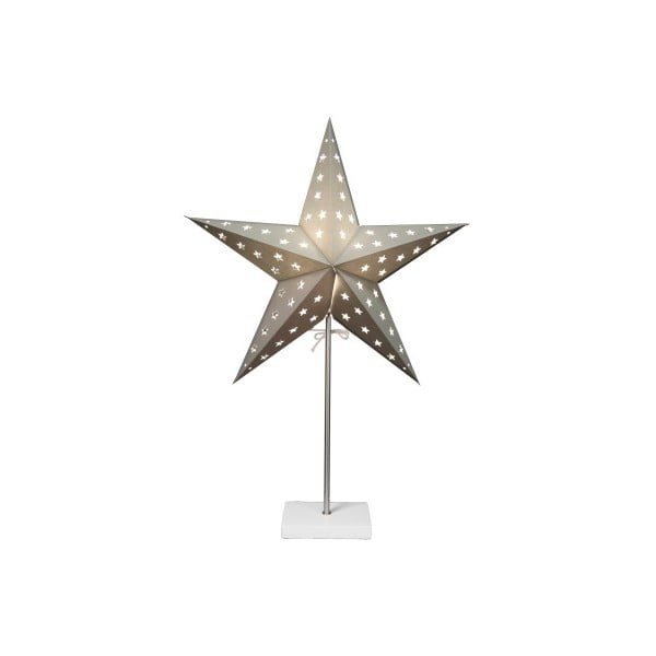 Star On Base Silver világító csillag állvánnyal - Best Season