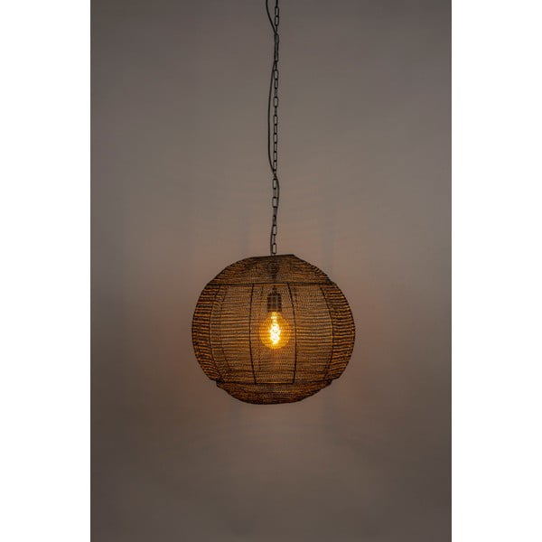 Fekete függőlámpa ø 50 cm Meezan – Dutchbone-image-1