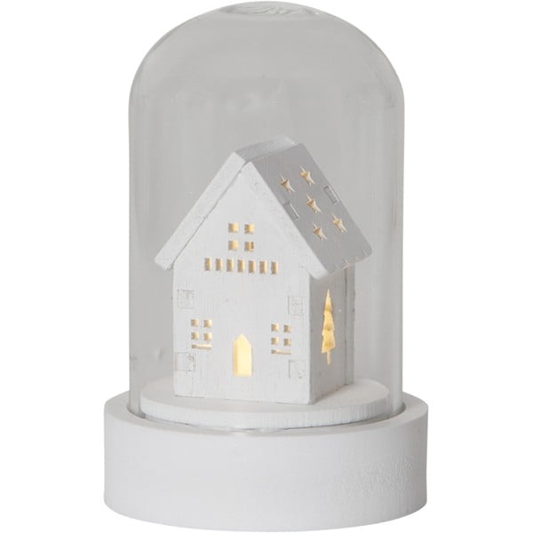 Fehér fénydekoráció készlet karácsonyi mintával 3 db-os ø 5,5 cm Kupol – Star Trading-image-2