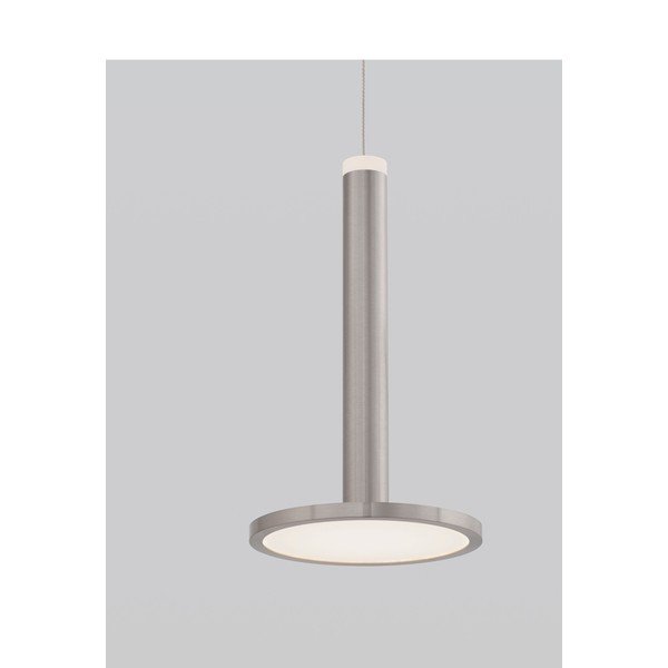 Matt ezüstszínű fém LED függőlámpa ø 15 cm Palencia – Nova Luce-image-1