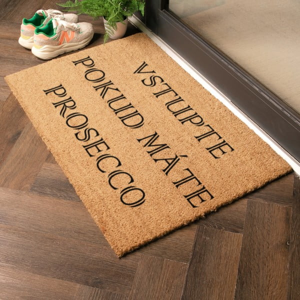 Kókuszrost lábtörlő 40x60 cm Prosecco – Artsy Doormats-image-1