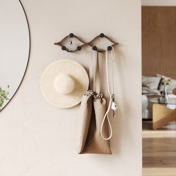 Natúr színű kaucsukfa fali fogas Montage – Umbra-image-4