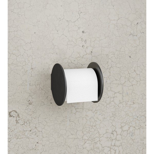 Fekete fali WC-papír tartó Nupo – LIND DNA-image-1