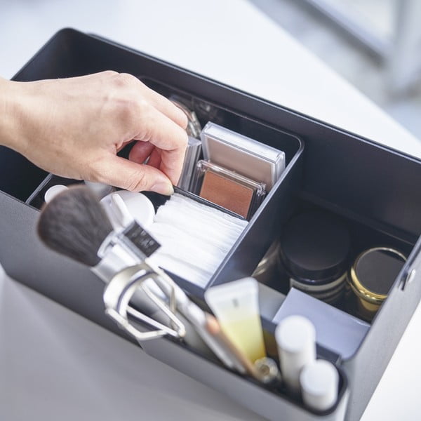 Fekete fém fürdőszobai kozmetikum rendszerező - YAMAZAKI-image-3