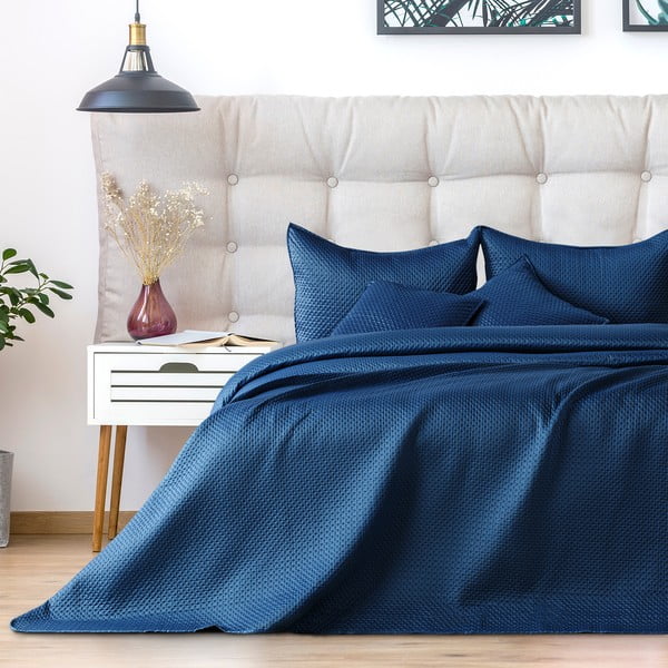 Carmen kék ágytakaró kétszemélyes ágyhoz, 240 x 220 cm - DecoKing