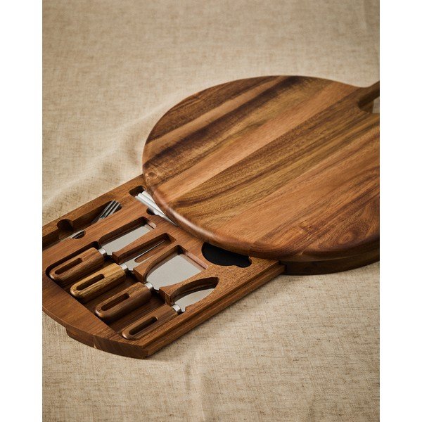 Fa vágódeszka sajtokhoz 46 x 36 cm Blera – Kave Home-image-1