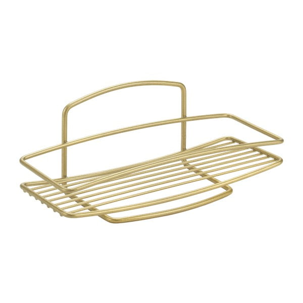 Aranyszínű acél fürdőszobai polc Onda – Metaltex