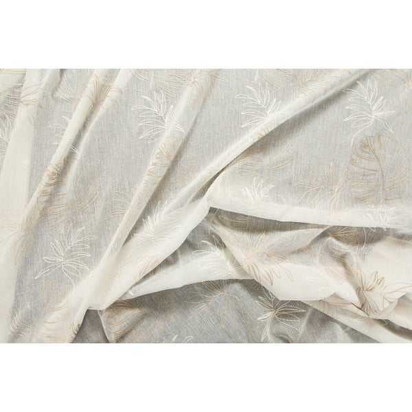 Bézs átlátszó függöny 140x260 cm Cybele – Mendola Fabrics-image-1