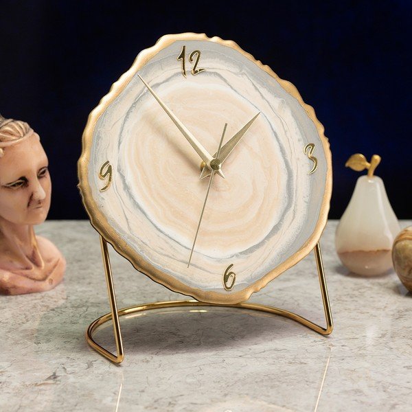 Asztali óra ø 18 cm Epoxy – Mioli Decor-image-1
