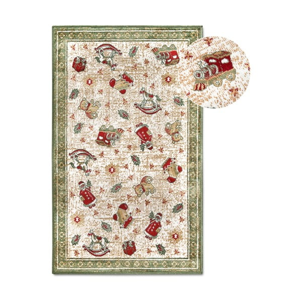 Zöld pamutkeverék szőnyeg karácsonyi mintával 50x80 cm Toy's Delight Green Christmas – Villeroy&Boch