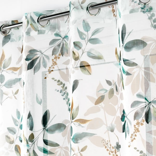 Fehér-zöld fényáteresztő függöny 140x240 cm Dilaris – douceur d'intérieur-image-2