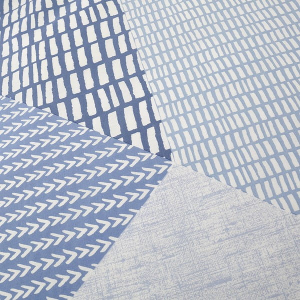 Kék ágyneműhuzat 200x200 cm Larsson Geo - Catherine Lansfield-image-4