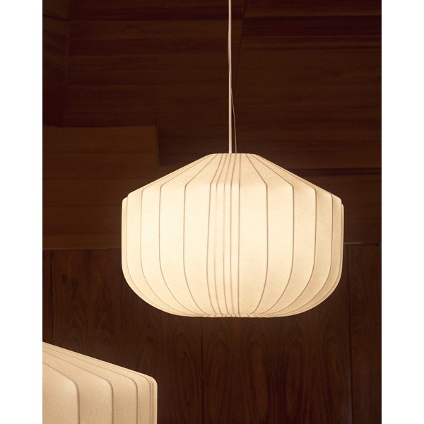 Fehér mennyezeti lámpa textil búrával ø 51 cm Somar – Kave Home-image-2