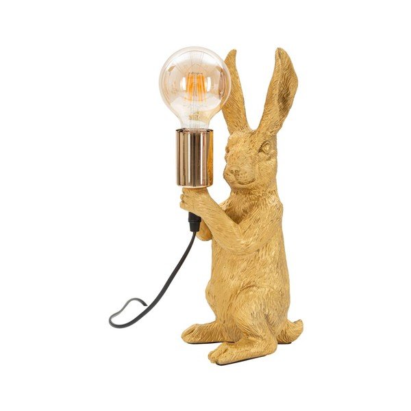 Aranyszínű asztali lámpa (magasság 35,5 cm) Rubbit – Mauro Ferretti