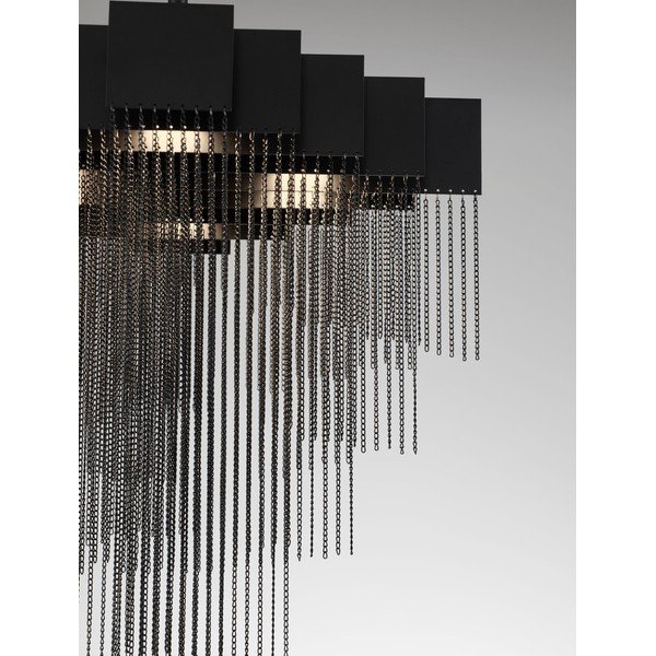 Matt fekete acél LED dimmelhető függőlámpa Revια – Nova Luce-image-4