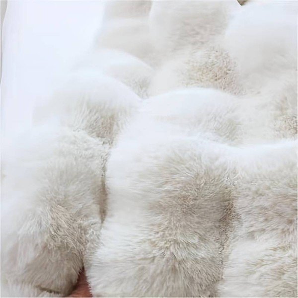 Fehér mosható kerek szőnyeg ø 80 cm Bubble White – Mila Home-image-4