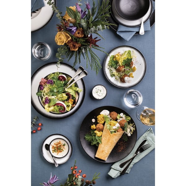 Fekete kerámia szervírozó tál Caviar – Maxwell & Williams-image-3