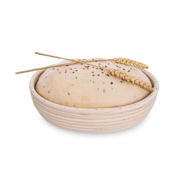 Rattan természetes fűzfavessző kosár, ⌀ 25 cm - Orion-image-1