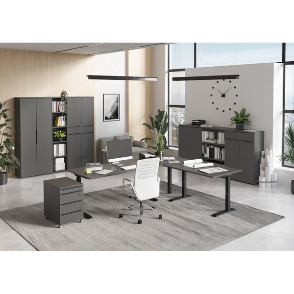 Antracitszürke szekrény 81x120 cm Mailand – Germania-image-4