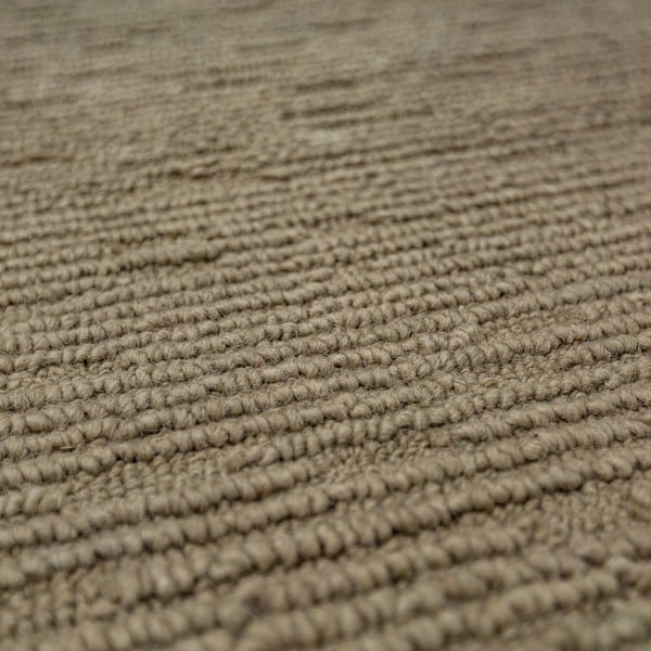 Khaki kézi szövésű gyapjú szőnyeg 200x290 cm Harris Boucle – Flair Rugs-image-2