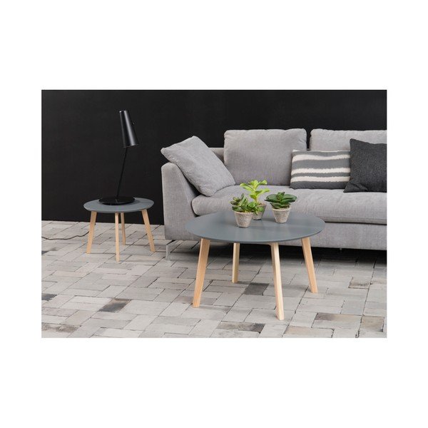 Molina szürke dohányzóasztal, ⌀ 80 cm - Actona-image-1