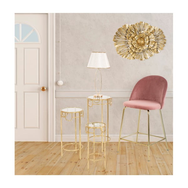 Flush fehér asztali lámpa aranyszínű lámpatesttel - Mauro Ferretti-image-1