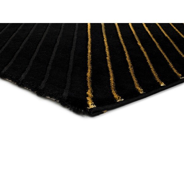 Gold Stripes fekete szőnyeg, 140 x 200 cm - Universal-image-2