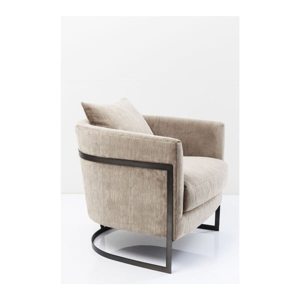 La Vida szürke fotel, fekete elemekkel - Kare Design