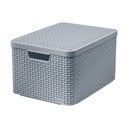 Szürke fedeles műanyag tárolódoboz 33x44,5x25 cm Style – Curver