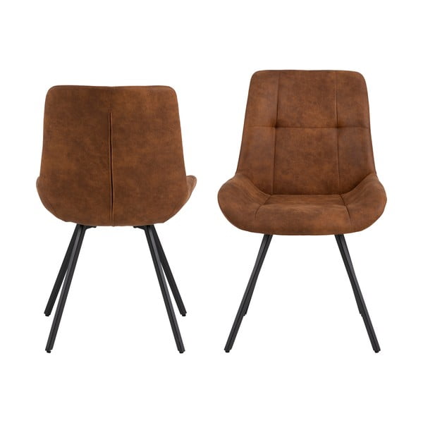 Barna étkezőszék szett 2 db-os Waylor – Actona-image-3