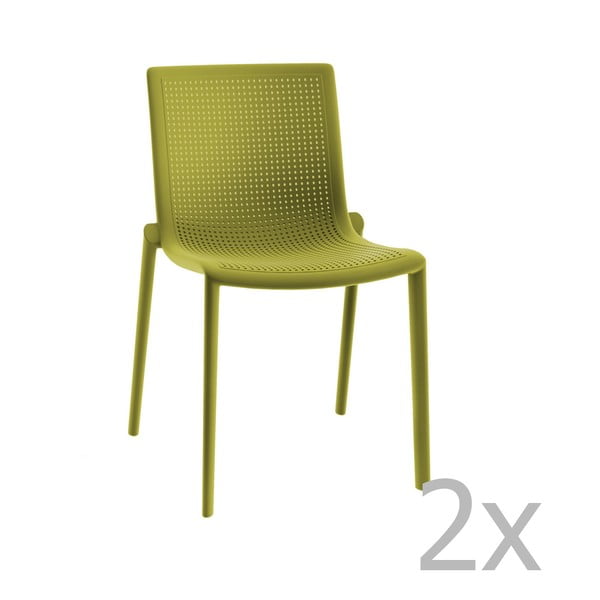Beekat Simple 2 db zöld kerti szék - Resol