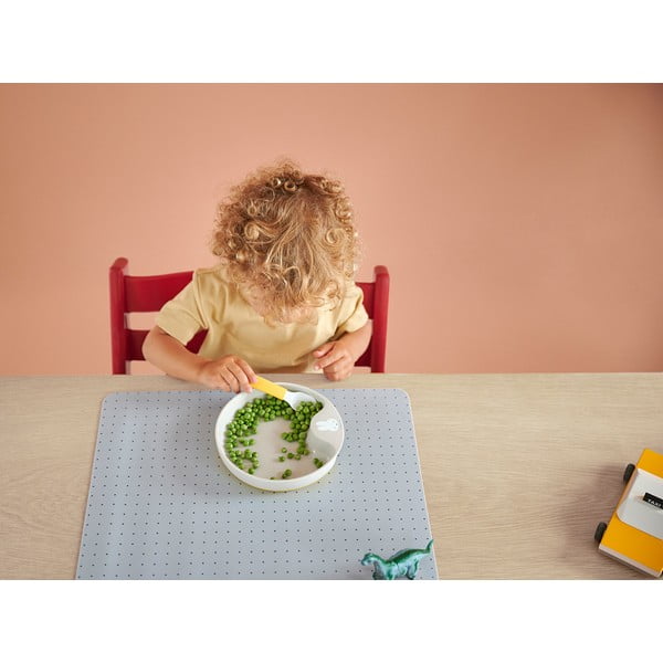 Fehér-világos rózsaszín műanyag gyerek kanál szett 2 db-os Flowers & butterflies – Mepal-image-1