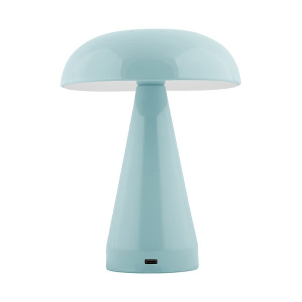 Világoskék LED dimmelhető asztali lámpa fém búrával (magasság 20,5 cm) Rachel – Leitmotiv-image-1