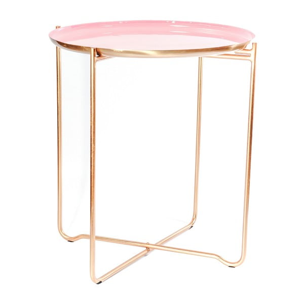 Cady rózsaszín tárolóasztal, ⌀ 50,5 cm - 360 Living