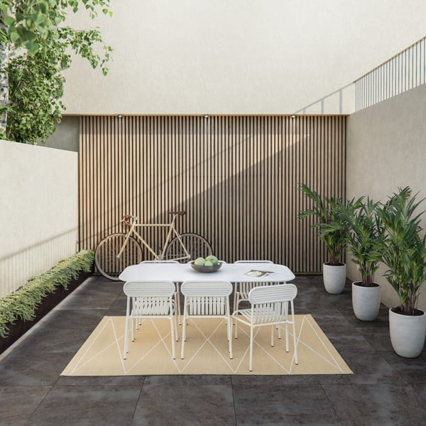 Bézs kültéri-beltéri futószőnyeg 70x160 cm Max Sand – Pappelina-image-1