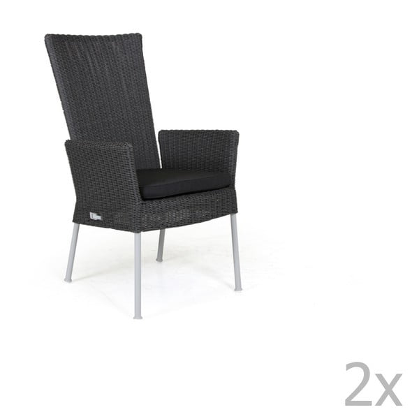 Somerset szürke állítható kerti szék, 2 darab - Brafab