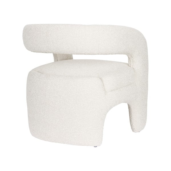 Fehér buklé fotel Nova – White Label-image-4