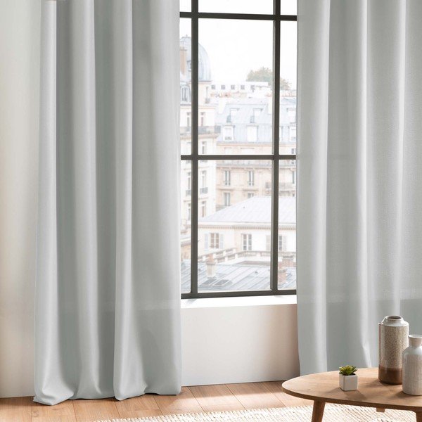 Világosszürke függöny 140x260 cm Essentiel – douceur d'intérieur-image-1