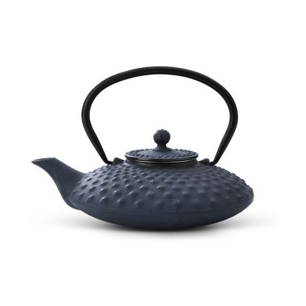 Xilin kék öntöttvas teáskanna szűrővel szálas teához, 800 ml - Bredemeijer